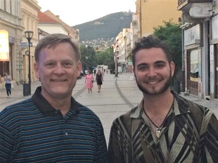 Dr. Bruce Ahrendsen and graduate student Matthew Coale in Slovakia.